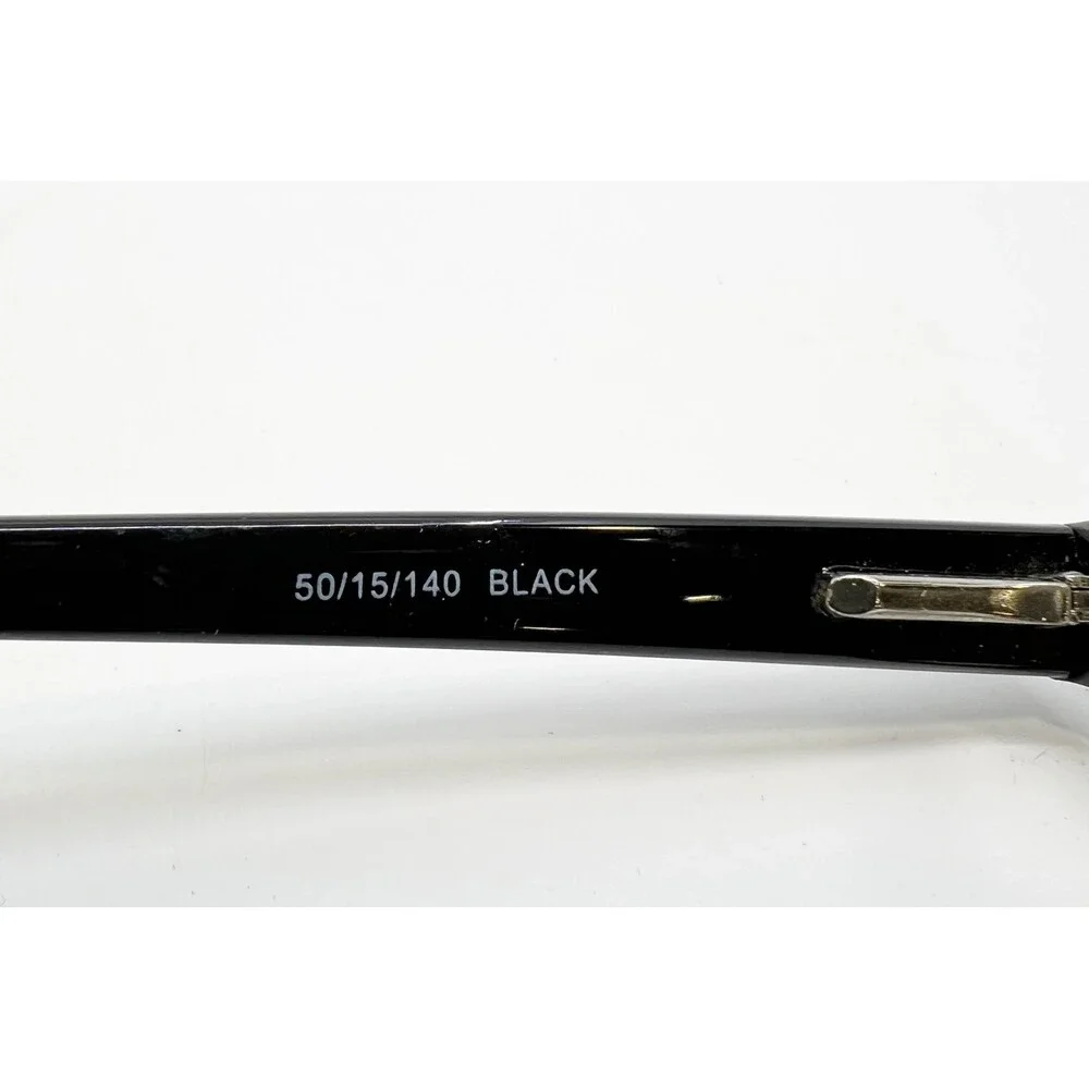 Enhance Eyeglass Frames Womens Black Cat Eye Paris France 3906 51-16-135